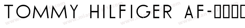 TOMMY HILFIGER AF字体转换